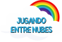 Logotipo jugando entre nubes